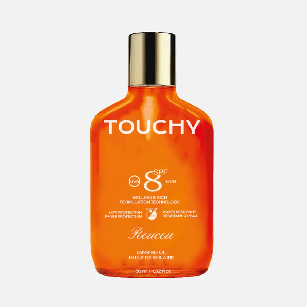 TOUCHY Масло для усиления загара SPF8, 130мл.