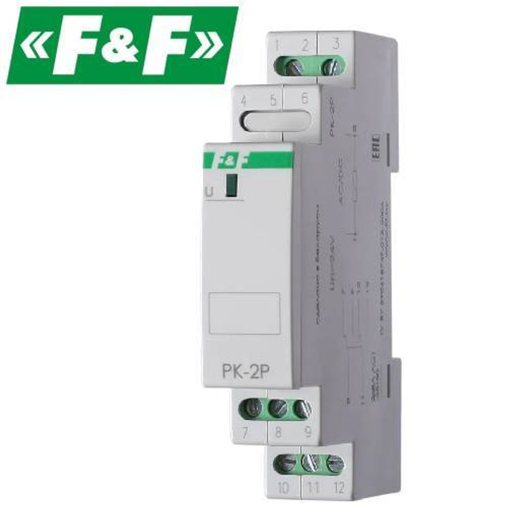 Реле промежуточное (F&F) PK-2P/ Un 12V