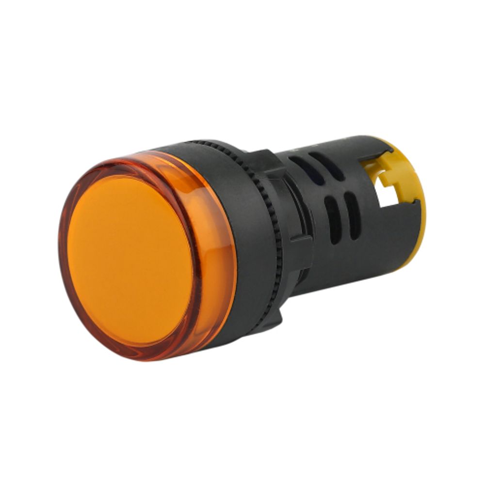 Лампа сигнальная ЭРА XB7EV08BP моноблочная XB7 D22мм желтая LED 12/24/36В AC/DC | Устройства подачи команд и сигналов