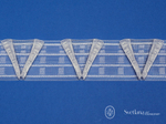 Шторная лента Bandex MODERATO 1:2.0 P2, лучевые складки, цвет прозрачный (ширина 76 mm)