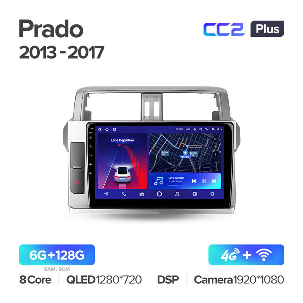 Teyes CC2 Plus 9" для TLC Prado 2013-2017