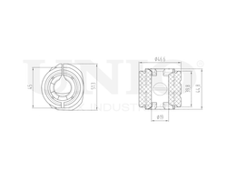 Втулка переднего стабилизатора UNIO RMP-10065