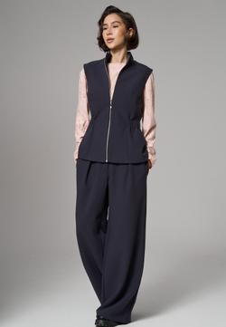 Жилет на молнии синий