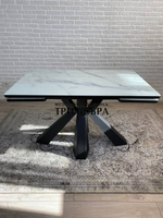 Кухонный раздвижной стол "Спайдер", итальянский мрамор