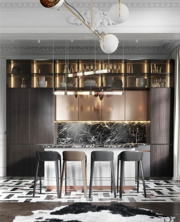 Примеры современных дизайнов кухонь из интернета