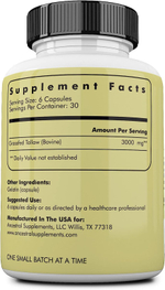 Ancestral Supplements - Grass Fed Beef Tallow 500 mg 180 capsules