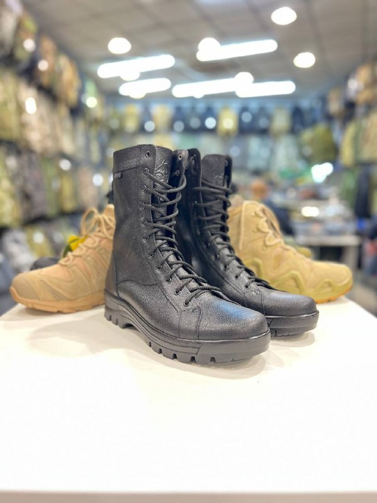 Берцы зимние Вендетта-2 "Bizon" В-28, кожа хромовая, мех