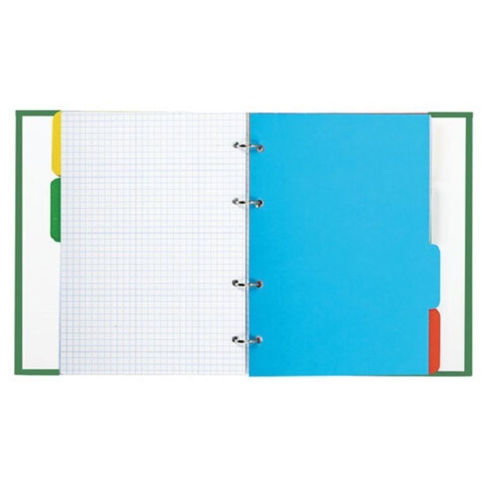 Тетрадь на кольцах 240л, А5, Brauberg Авокадо, с разделителями, твердый картон