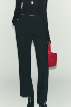 ZARA БРЮКИ FLARE, ЧЕРНЫЙ