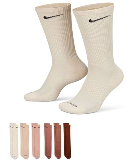 Теннисные носки Nike Everyday Plus Cushion Crew Socks 6P - Multikolor