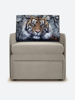Кресло-кровать "Миник" с подлокотниками, купон Тигр