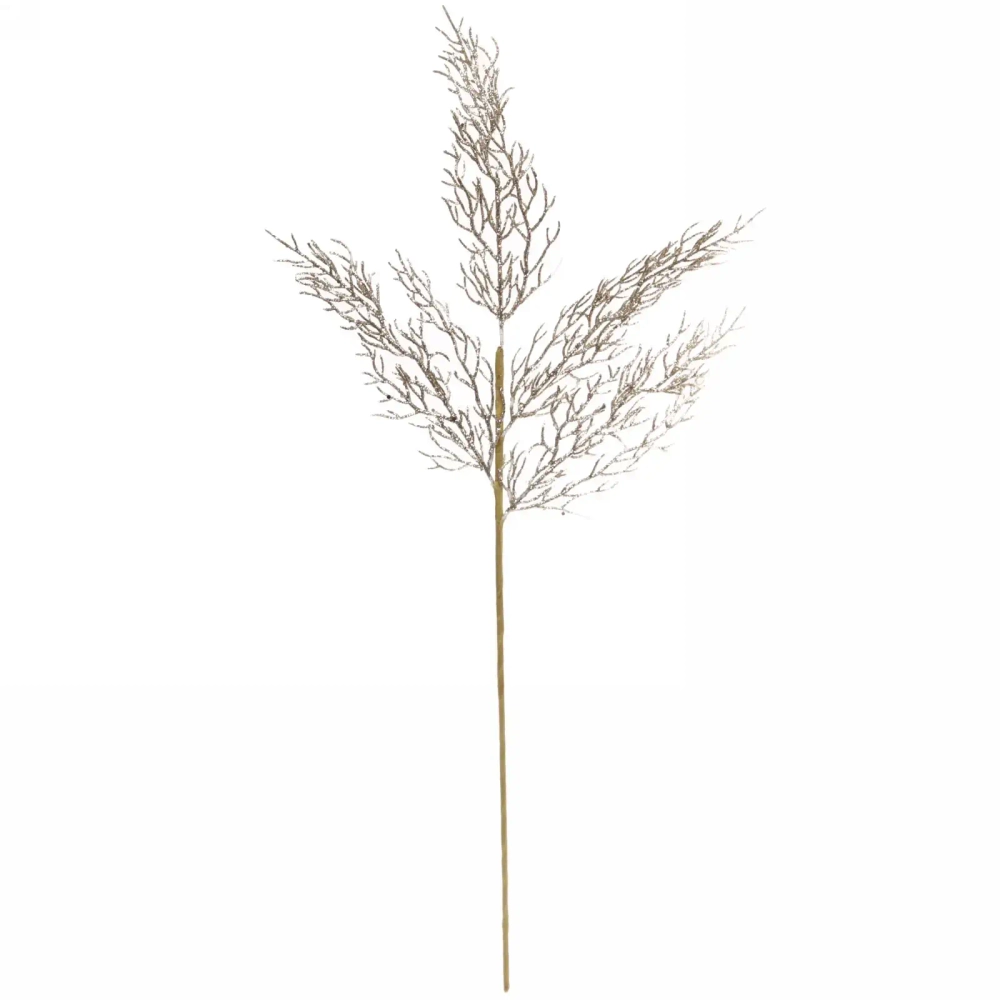 Ветка хвойная «Хрусталик» 75 см, Шампань