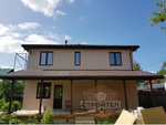 Строительство дома из газобетона 220 м2 с фасадной штукатуркой Короед