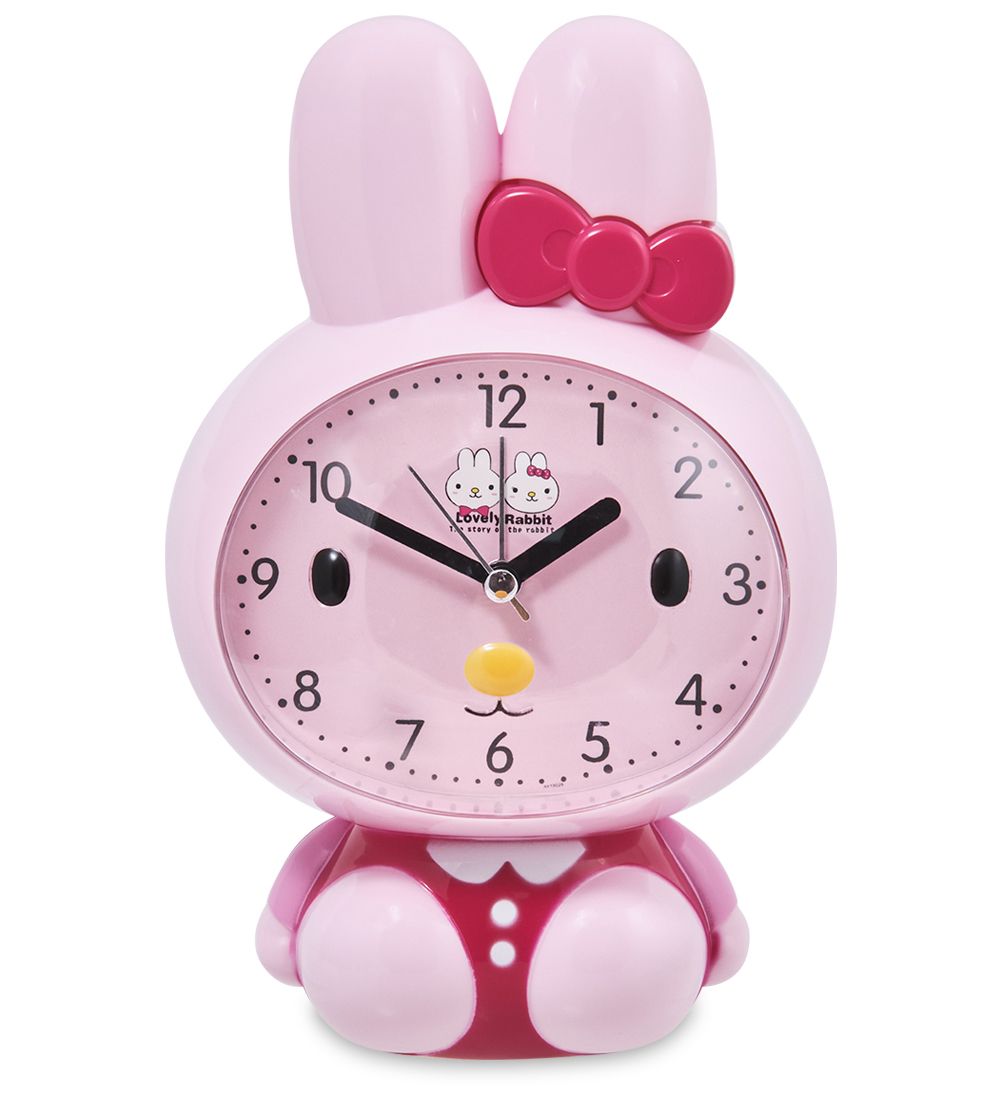 GAEM Art CL-75/3 Будильник «Зайка» розовый