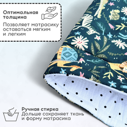 Матрас в коляску двухсторонний детский из муслина