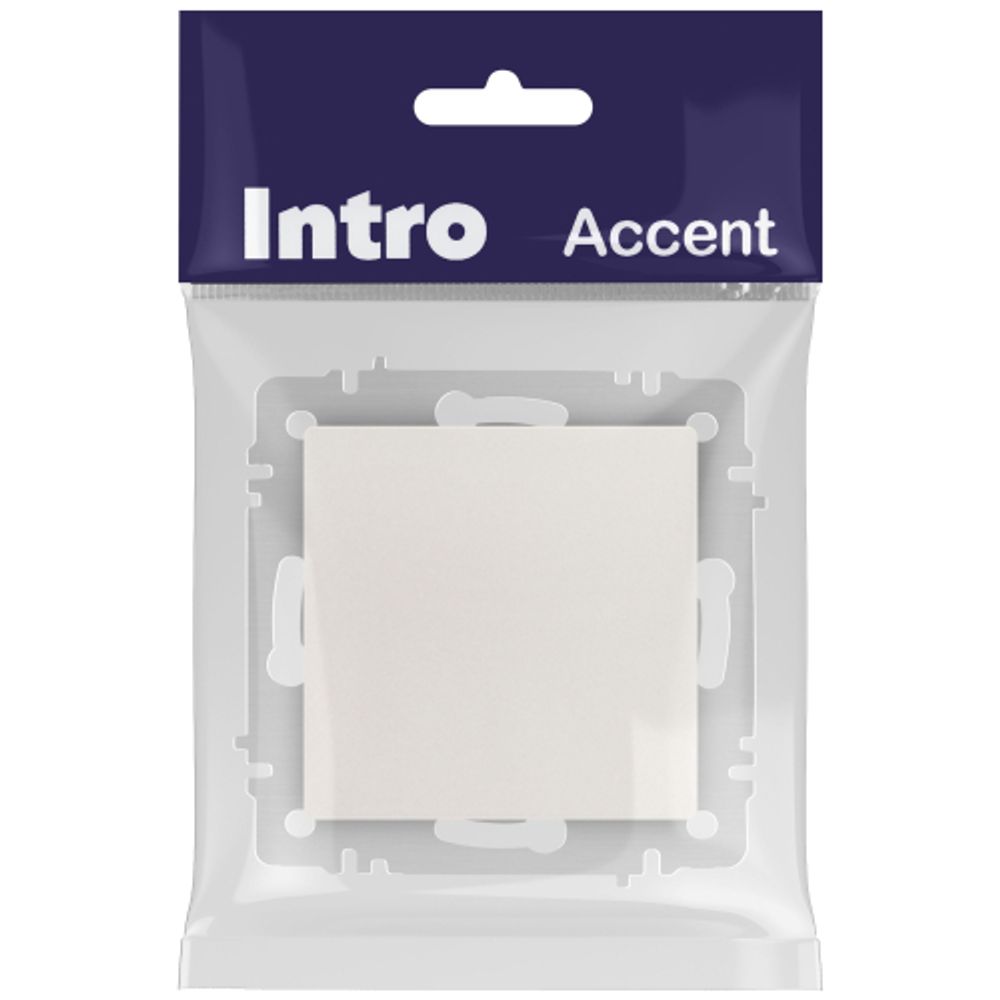 Кнопка Intro Accent 6-109-06 10А-250В IP20 СУ AL/CU перламутр | Intro
