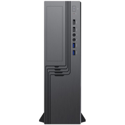 Корпус для компьютера EL555BK PM-300ATX U3.0*2+U2*2+2*combo Audio: fan 9cm; intrusion switch Slim Case [6141876]