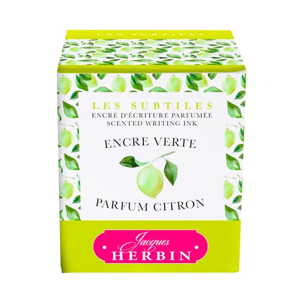 Ароматизированные чернила во флаконе Herbin 30 мл Зеленый Лимон (13736T) 1