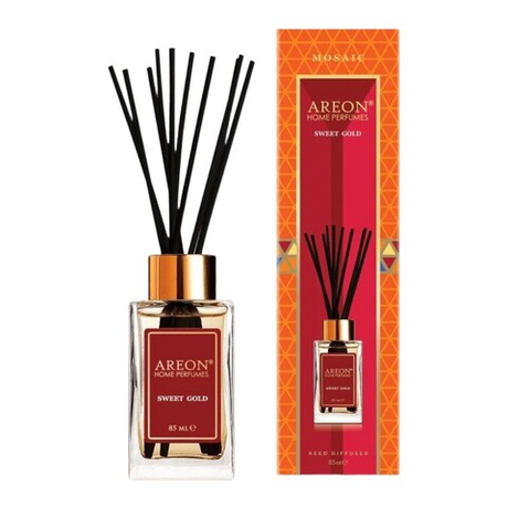 AREON Аромадиффузор 85мл Mosaic Sweet Gold с палочками (76015)