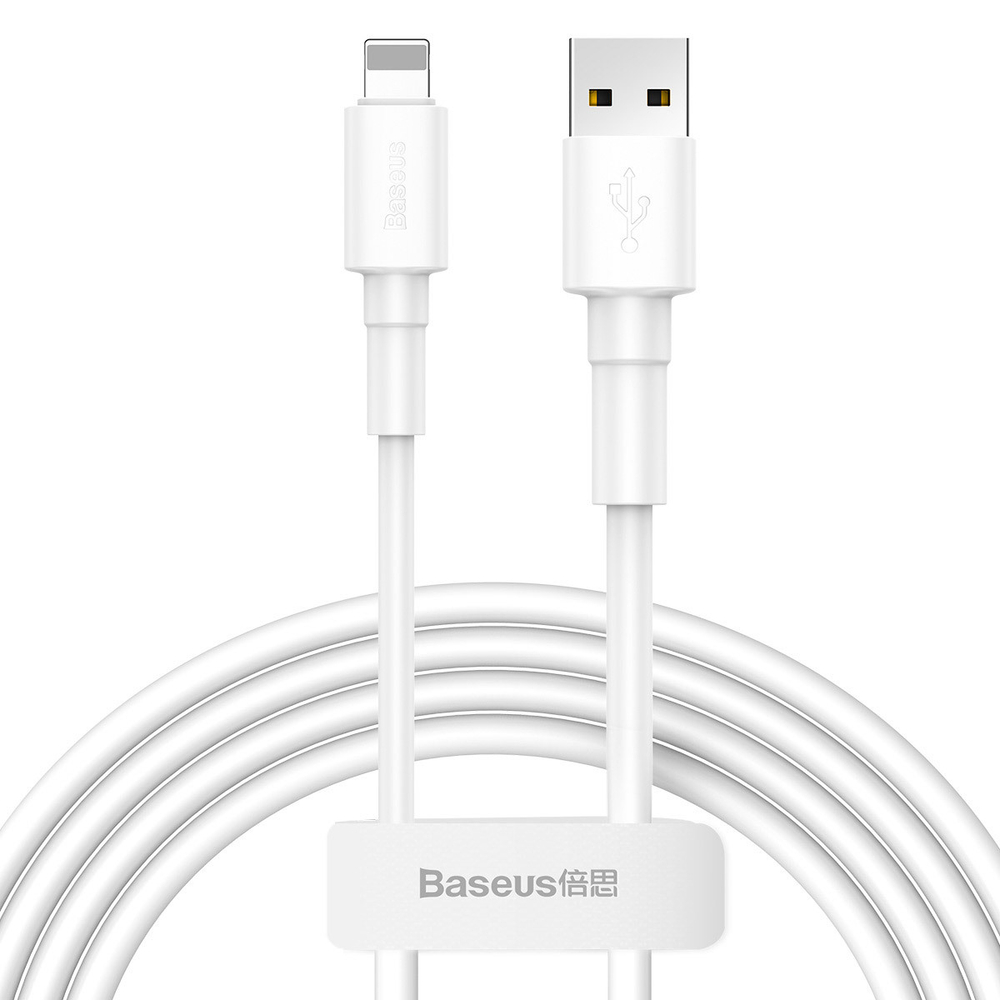 Lightning Кабель Baseus Mini White Cable USB For iP 2.4A 1m - White