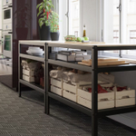 Ящик для хранения вещей Кнагглиг/Knagglig 46х31х25 из массива сосны с ручками большой, органайзер, контейнер, коробка для хранения вещей и игрушек для стеллажа