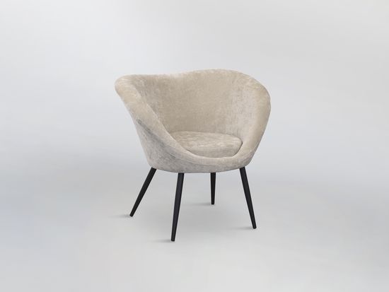 Ozome Кресло из бежевого бархата Испания La Forma