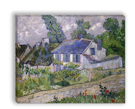 "Дома в Овере", Ван Гог, Винсент, картина (репродукция)