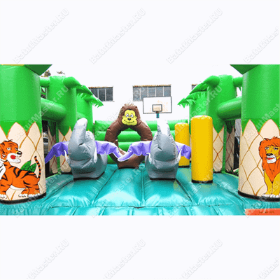 Коммерческий надувной батут "Национальный парк" 4*4*3 м