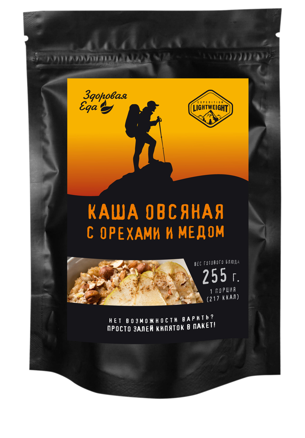 КАША ОВСЯНАЯ С ОРЕХАМИ И МЕДОМ 55 ГРАММ