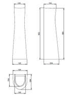 ПЬЕДЕСТАЛ SANTERI СОНАТА ВЕРСИЯ, PRO БЕЛЫЙ 11241