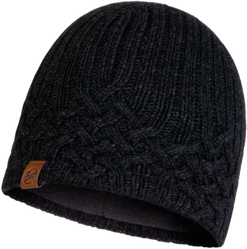 Шапка вязаная с флисом Buff Hat Knitted Polar Helle Graphite Фото 1