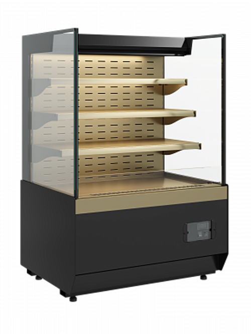 Кондитерская витрина Carboma KC70 VM 0,9-2 STANDARD открытая, горка ПРЯМАЯ БОКОВИНА (версия 2.0) (Cube 2)