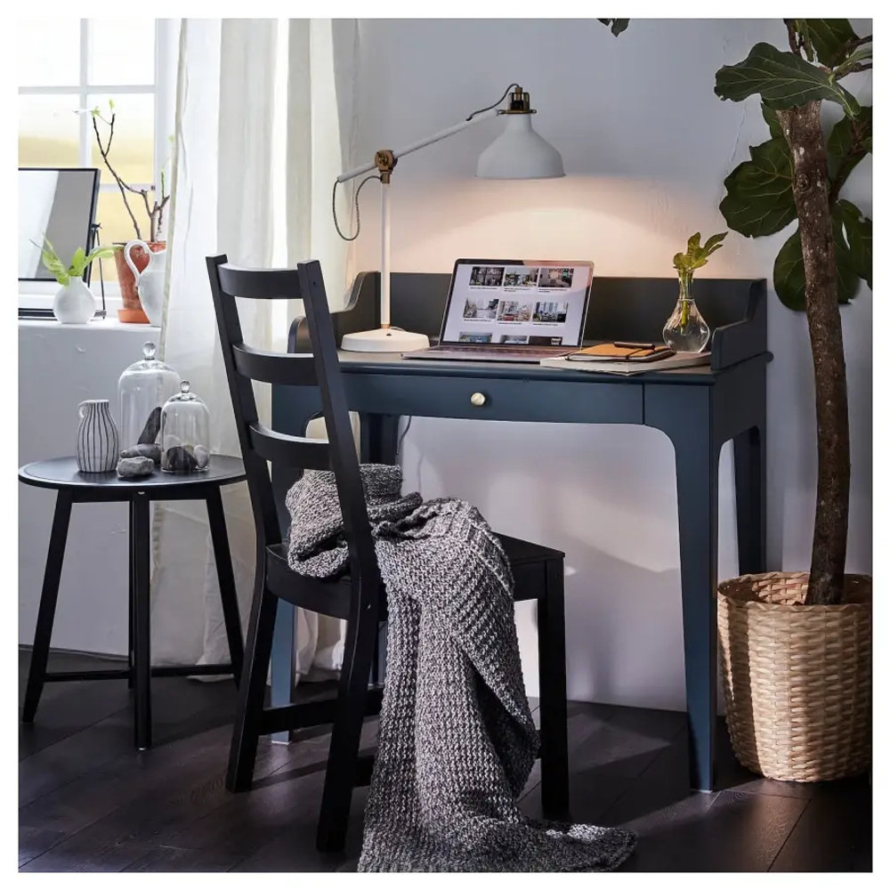 Письменный стол - IKEA LOMMARP, 90x54 см, темно-сине-зеленый, ЛОММАРП ИКЕА