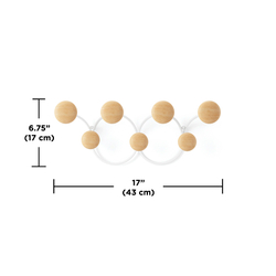 Вешалка для одежды настенная Umbra Dotsy белая/бежевая