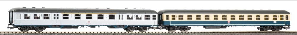 Набор из 2-х пассажирских вагонов 1/2-го классов "Silberlinge" DB, эпоха IV