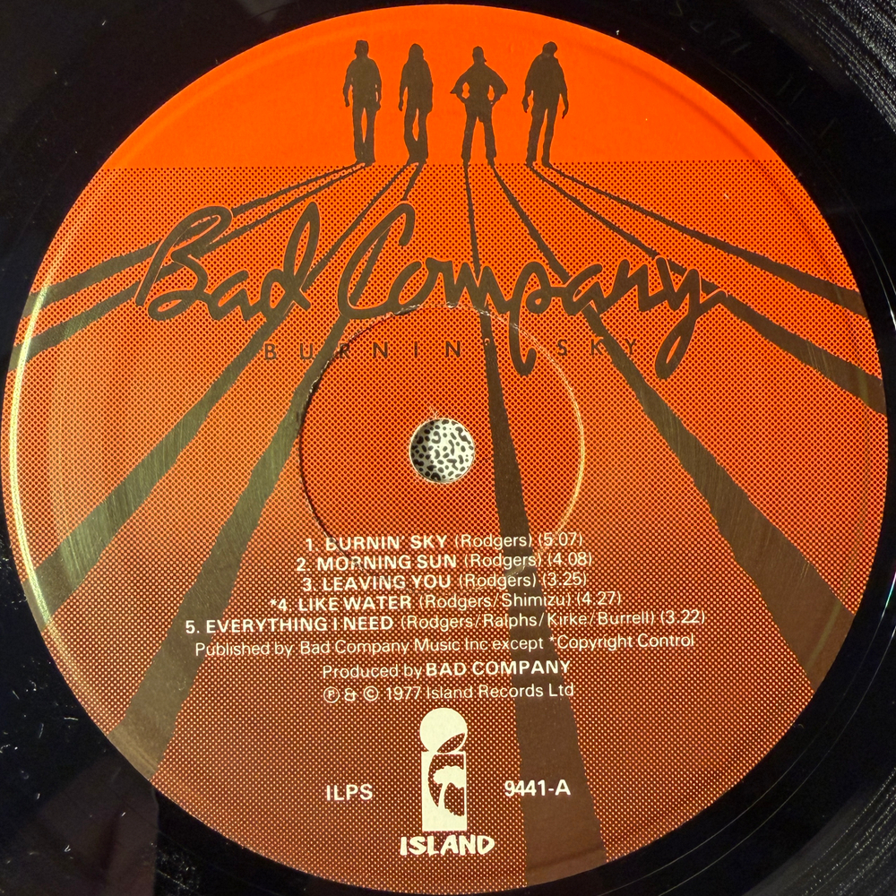 Bad Company- Burnin' Sky (Англия 1977г.)