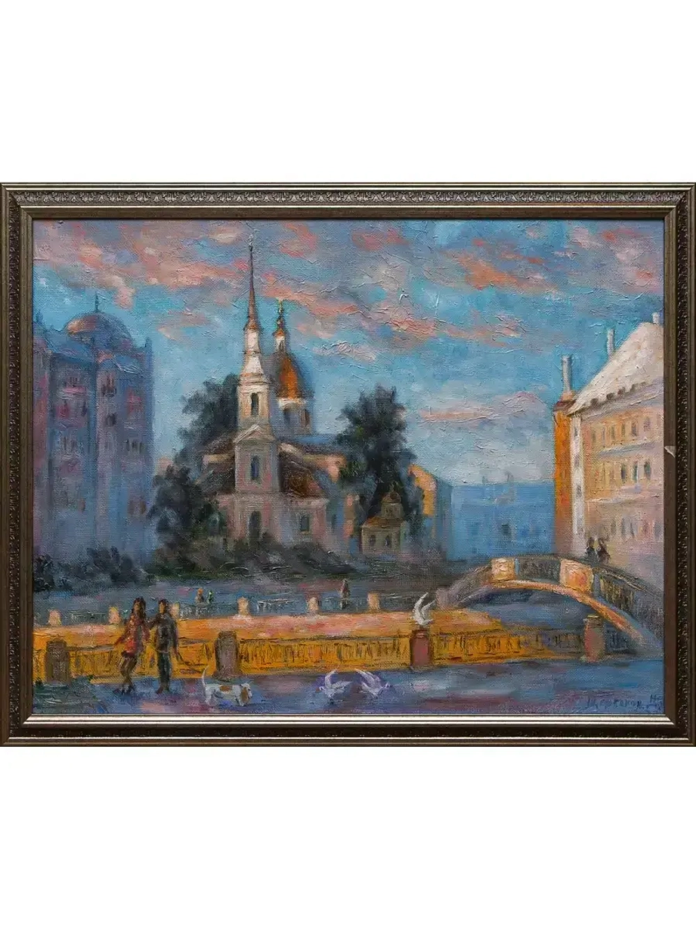 Картина маслом Храм Симеона и Анны Щербаков