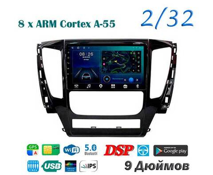 Topway TS18 2+32GB 8 ядер для Mitsubishi Pajero Sport 2016-2018