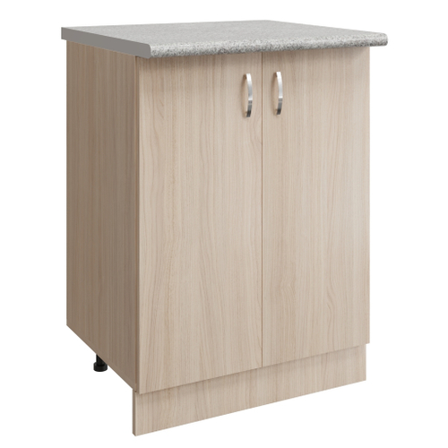 Стол разделочный 60 венге светлое (дуб млечный), столешница гранит пёстрый