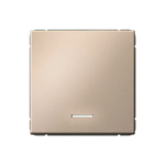 ARTGALLERY 1-клавишный ВЫКЛЮЧАТЕЛЬ с подсветкой, 10АХ, механизм, быстрозажим. клем., ПЕСОЧНЫЙ