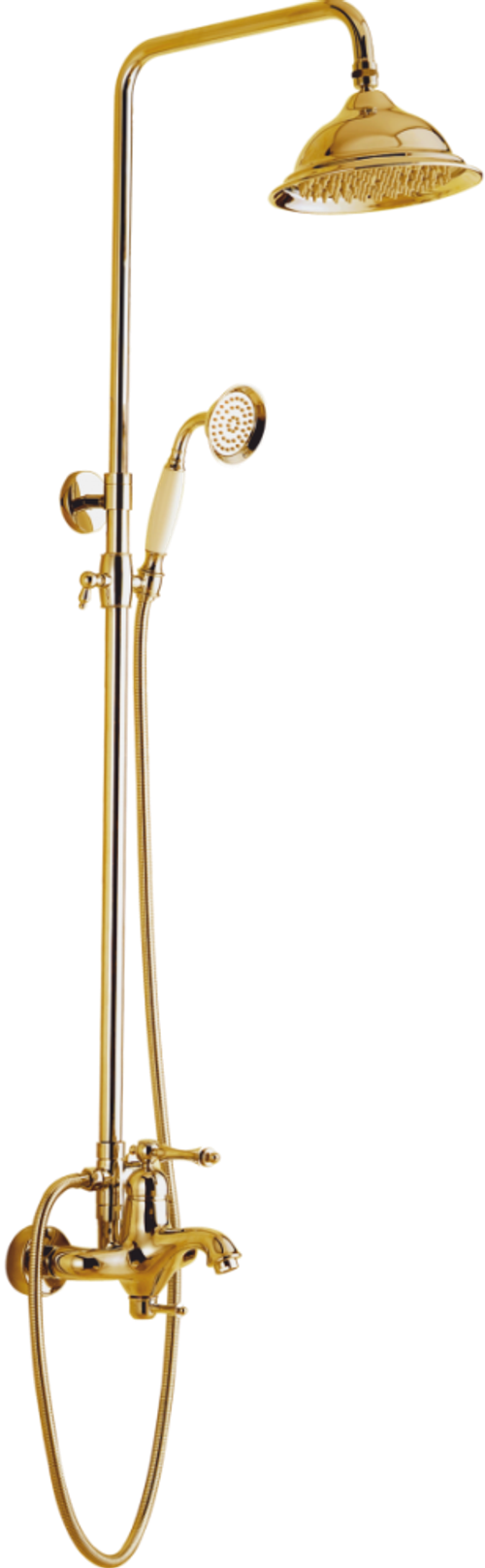 77061-E Душевой релинг (ЗОЛОТО)   "GANZER"  (4/1шт)