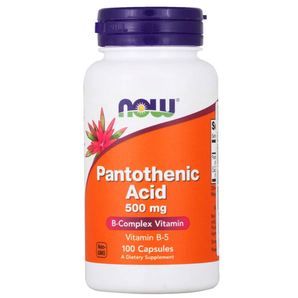 NOW Pantothenic Acid 500 мг. (100 вег. капс.) [M]