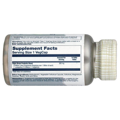 Solaray, сублимированные пробиотики Multidophilus™, 3 млрд КОЕ, 100 растительных капсул