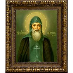 Онисим Печерский, преподобный затворник. Икона на холсте.