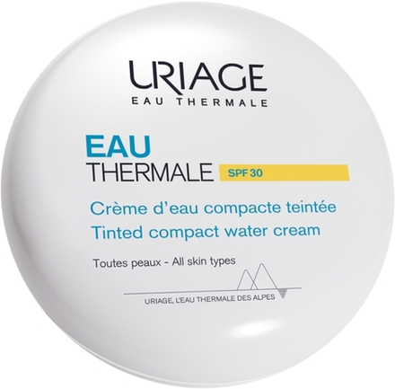Uriage Eau Thermale Water Cream Tinted Compact SPF 30 - Шелковистая пудра для выравнивания тона кожи, 10 g