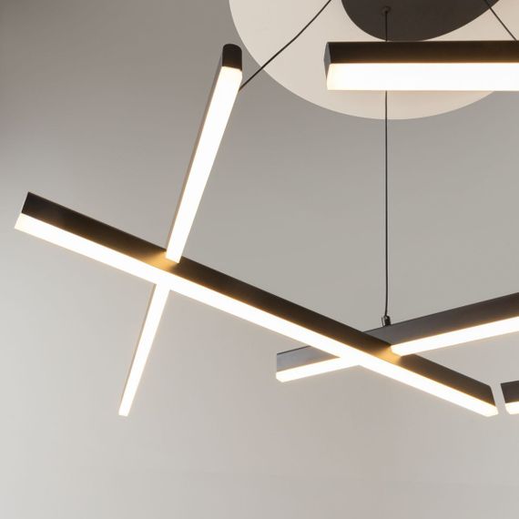 Подвесной светодиодный светильник Maytoni Line MOD016PL-L80BK