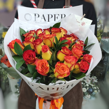 Букет из 25 роз (Кения 40 см)