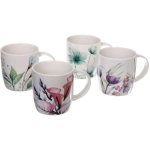 Кружка керамическая 350мл «Цветочная акварель», микс рисунков