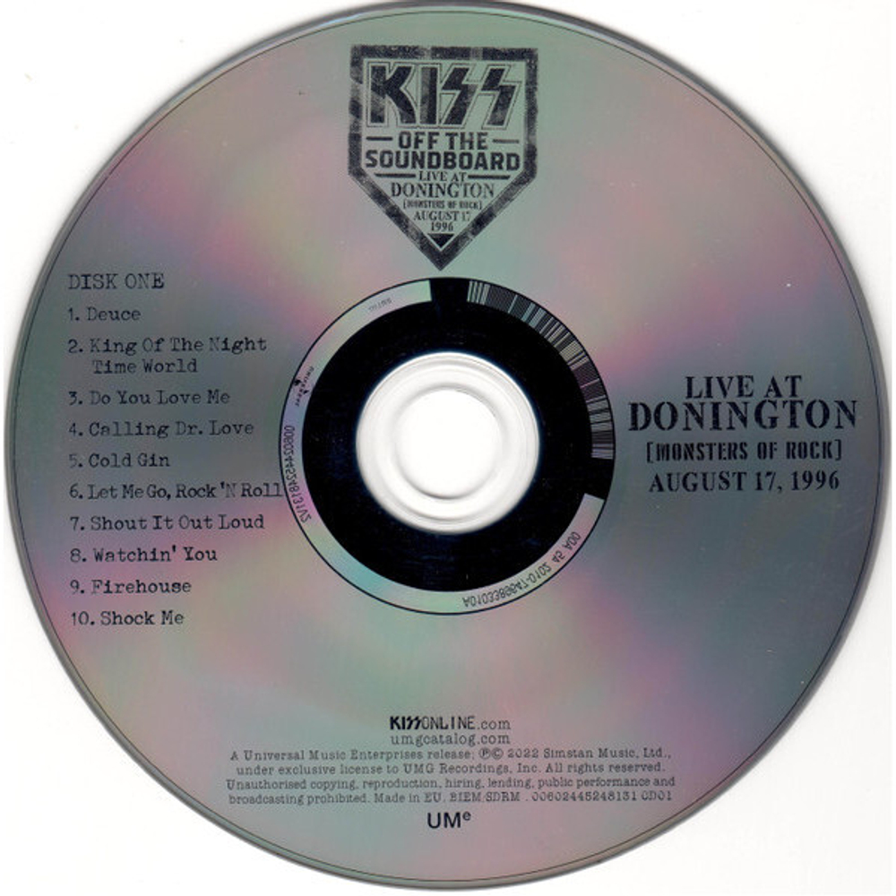 Kiss / Off The Soundboard - Live At Donington - Monsters Of Rock, August 17, 1996 (2CD)