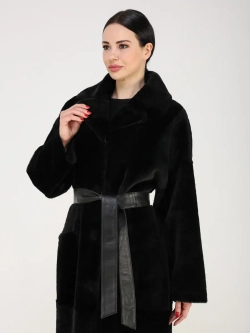 Дубленка зимняя шуба натуральная двухсторонняя оверсайз